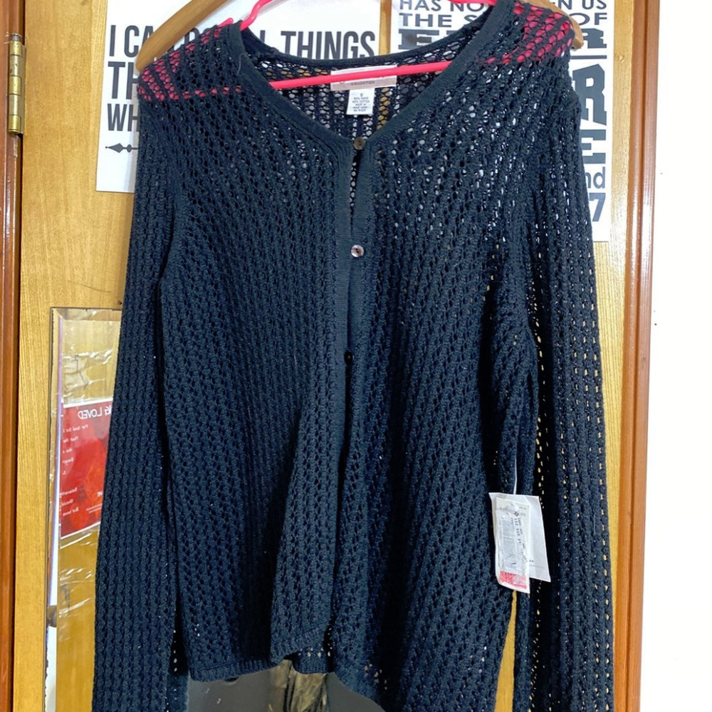 Black holy Judith hart sweater S NWT